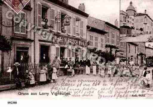 Ville de LORRYLESMETZ, carte postale ancienne