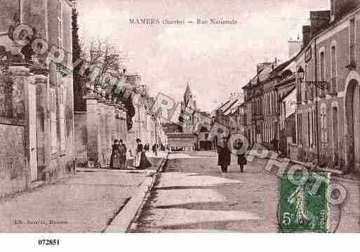 Ville de MAMERS, carte postale ancienne