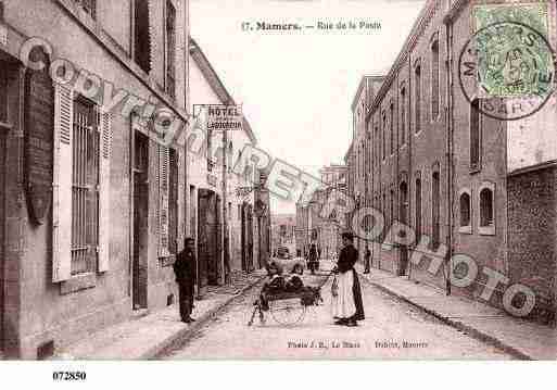 Ville de MAMERS, carte postale ancienne