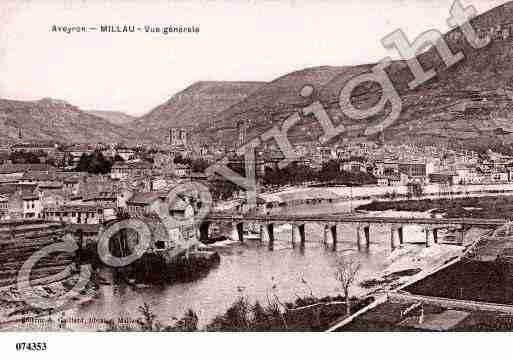 Ville de MILLAU, carte postale ancienne