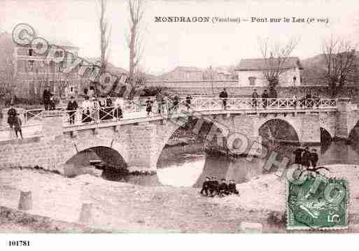 Ville de MONDRAGON, carte postale ancienne