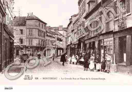 Ville de MONTEREAUFAUTYONNE, carte postale ancienne