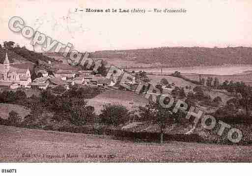 Ville de MORAS, carte postale ancienne