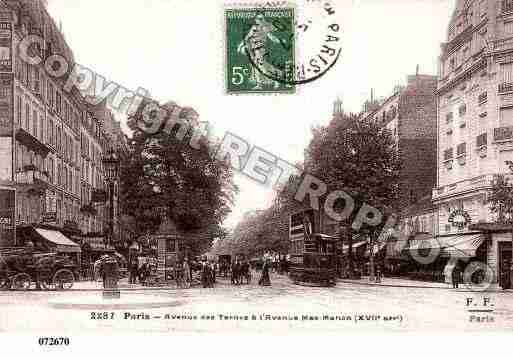 Ville de PARIS17, carte postale ancienne