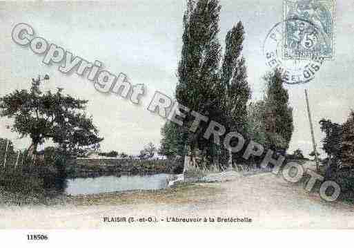 Ville de PLAISIR, carte postale ancienne