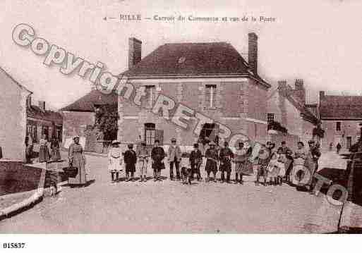 Ville de RILLE, carte postale ancienne