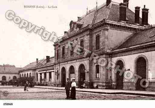 Ville de ROANNE, carte postale ancienne