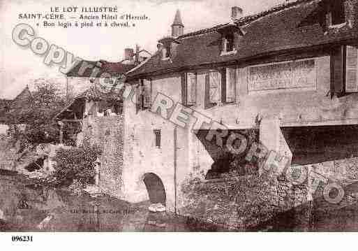 Ville de SAINTCERE, carte postale ancienne