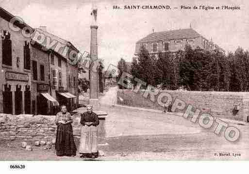 Ville de SAINTCHAMOND, carte postale ancienne