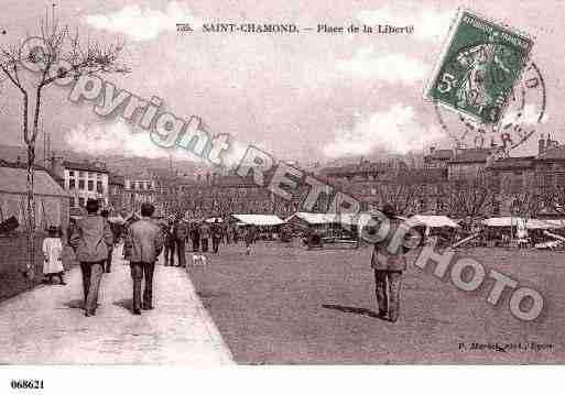 Ville de SAINTCHAMOND, carte postale ancienne