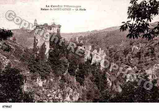 Ville de SAINTGENIEZOMERLE, carte postale ancienne