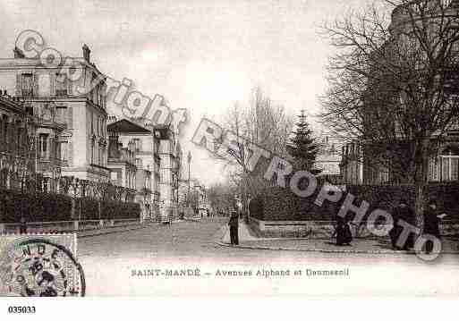 Ville de SAINTMANDE, carte postale ancienne