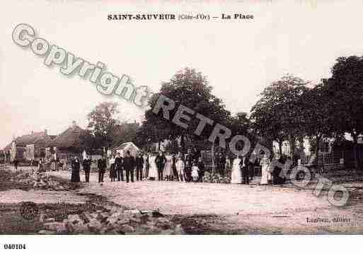 Ville de SAINTSAUVEUR, carte postale ancienne