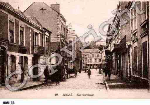 Ville de SEGRE, carte postale ancienne