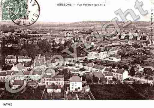 Ville de SOISSONS, carte postale ancienne