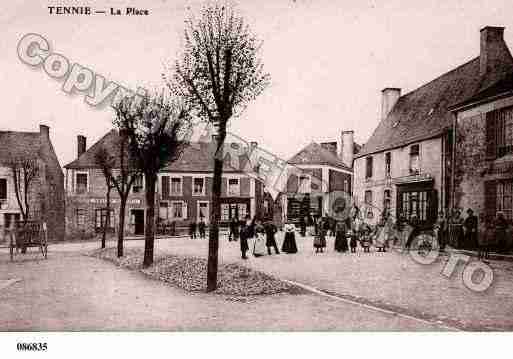 Ville de TENNIE, carte postale ancienne