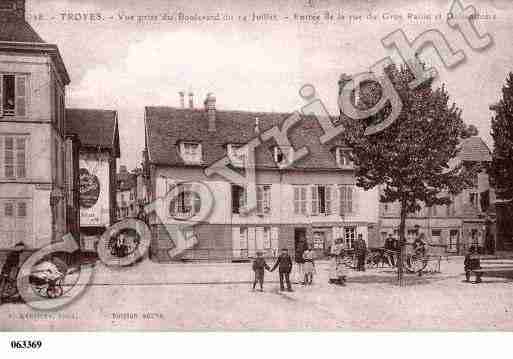 Ville de TROYES, carte postale ancienne