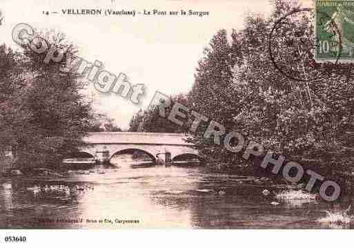 Ville de VELLERON, carte postale ancienne