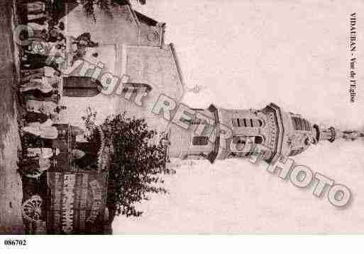 Ville de VIDAUBAN, carte postale ancienne