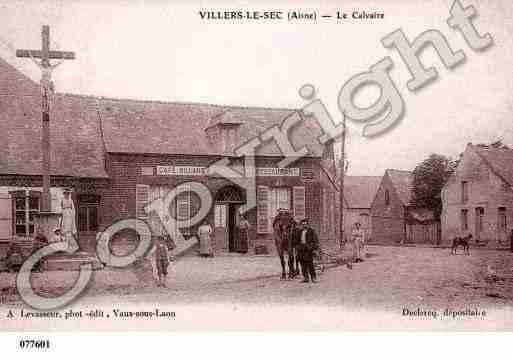 Ville de VILLERSLESEC, carte postale ancienne