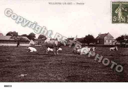 Ville de VILLIERSLESEC, carte postale ancienne