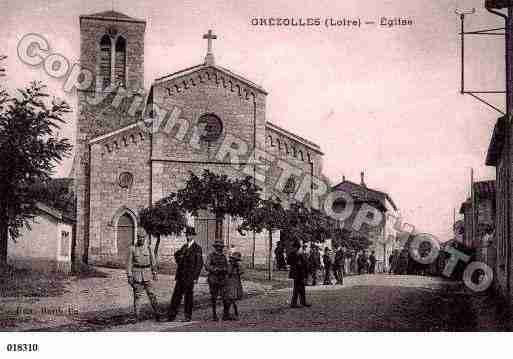 Ville de GREZOLLES, carte postale ancienne