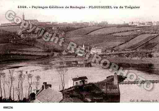 Ville de PLOUGUIEL, carte postale ancienne