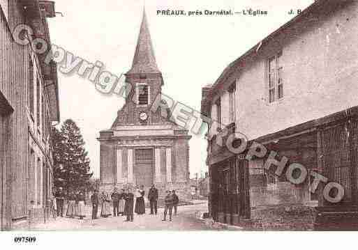 Ville de PREAUX, carte postale ancienne