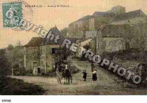 Ville de BEDUER, carte postale ancienne