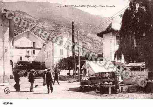 Ville de BRIDESLESBAINS, carte postale ancienne