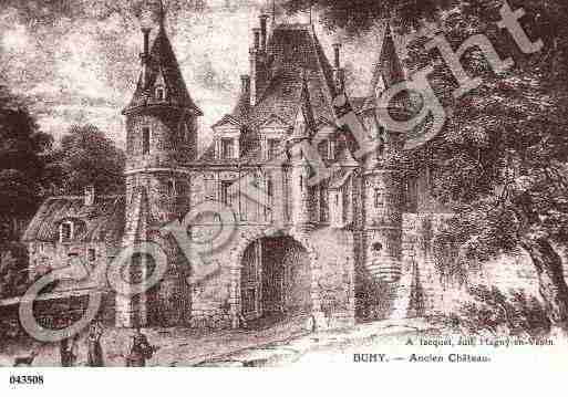 Ville de BUHY, carte postale ancienne