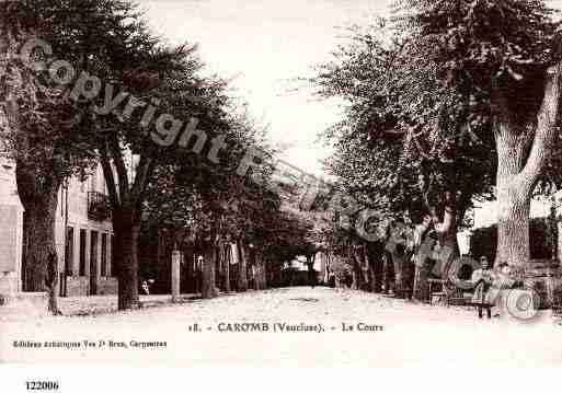 Ville de CAROMB, carte postale ancienne