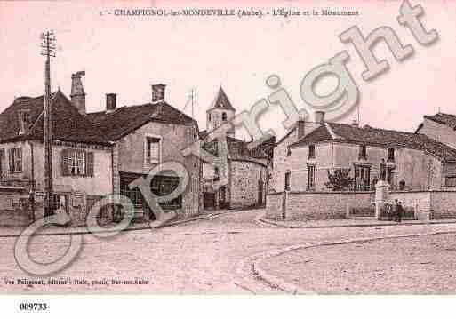 Ville de CHAMPIGNOLLEZMONDEVILLE, carte postale ancienne