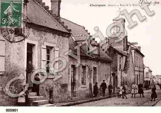 Ville de CHAVIGNON, carte postale ancienne