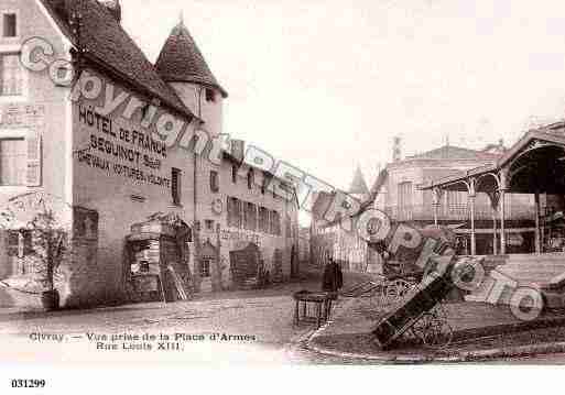 Ville de CIVRAY, carte postale ancienne