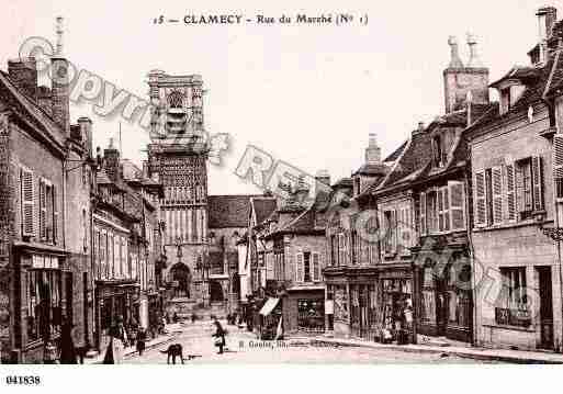 Ville de CLAMECY, carte postale ancienne