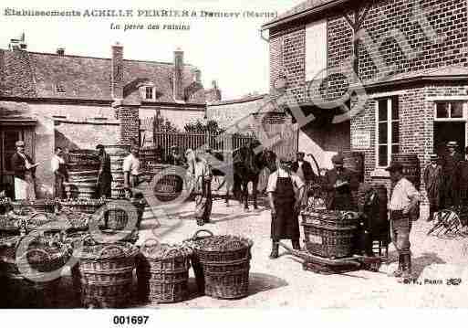 Ville de DAMERY, carte postale ancienne