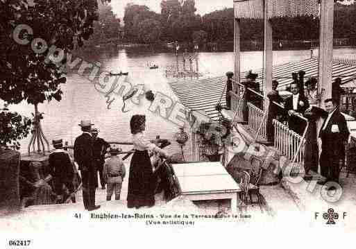 Ville de ENGHIENLESBAINS, carte postale ancienne