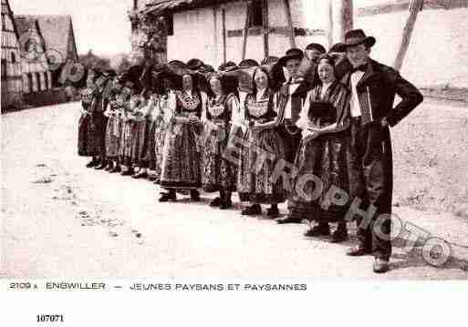 Ville de ENGWILLER, carte postale ancienne