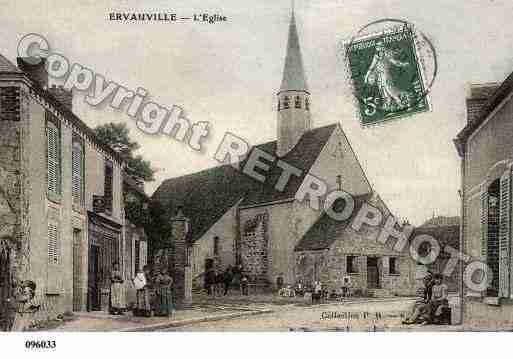 Ville de ERVAUVILLE, carte postale ancienne