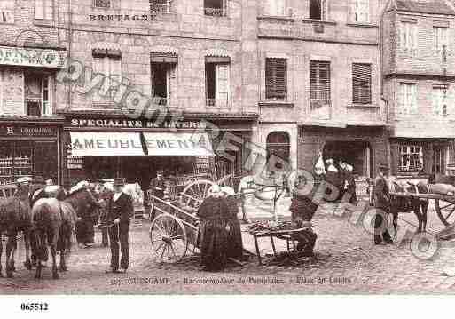 Ville de GUINGAMP, carte postale ancienne