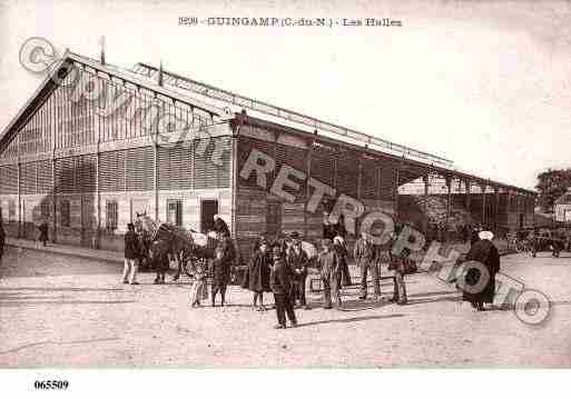 Ville de GUINGAMP, carte postale ancienne