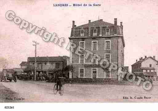 Ville de LANDRES, carte postale ancienne