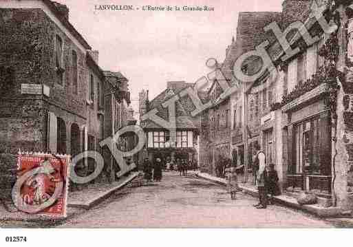 Ville de LANVOLLON, carte postale ancienne