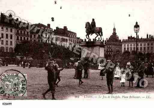 Ville de LYON, carte postale ancienne