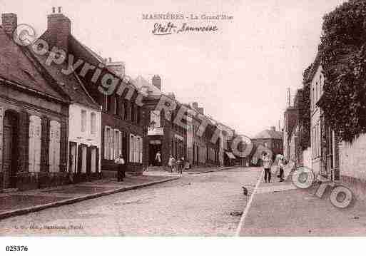 Ville de MASNIERES, carte postale ancienne