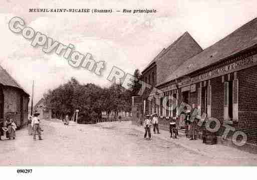 Ville de MESNILSAINTNICAISE, carte postale ancienne