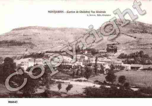 Ville de MONTJARDIN, carte postale ancienne