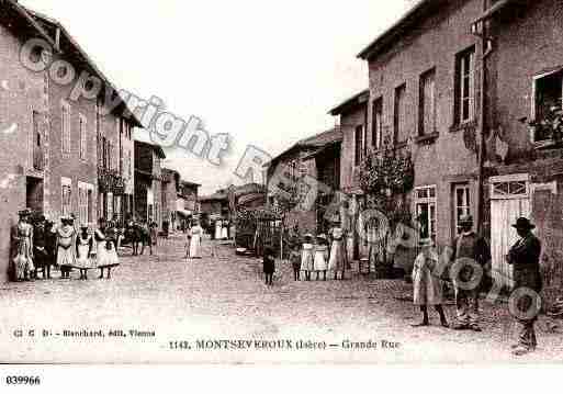 Ville de MONTSEVEROUX, carte postale ancienne