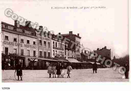 Ville de NEUVILLESURSAONE, carte postale ancienne